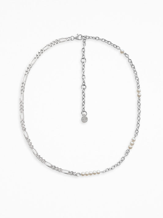 DUO CHAIN PEARL NECKLACE